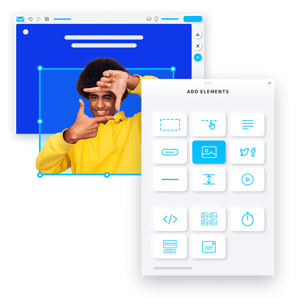 GetResponse Drag and Drop Website Builder
