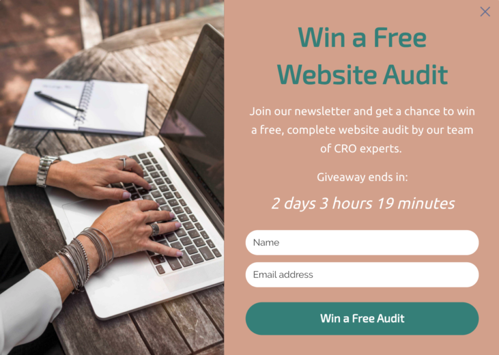 B2B Giveaway Popup