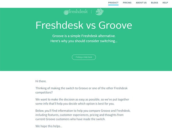 Groove Landing Page