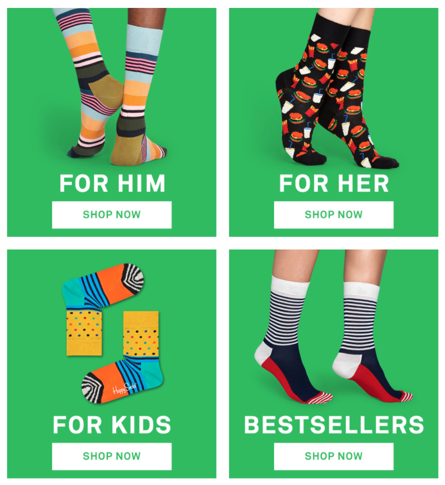 Happy Socks Holiday Email 2