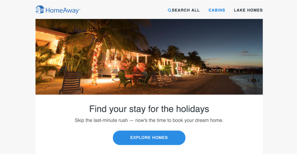 HomeAway Email Excerpt