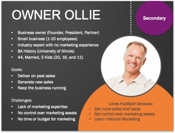 HubSpot Buyer Persona Example 1