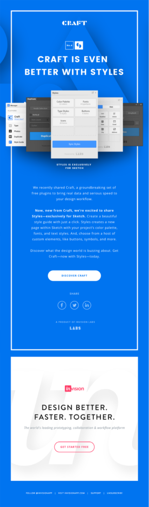 InVision LABS Email Example