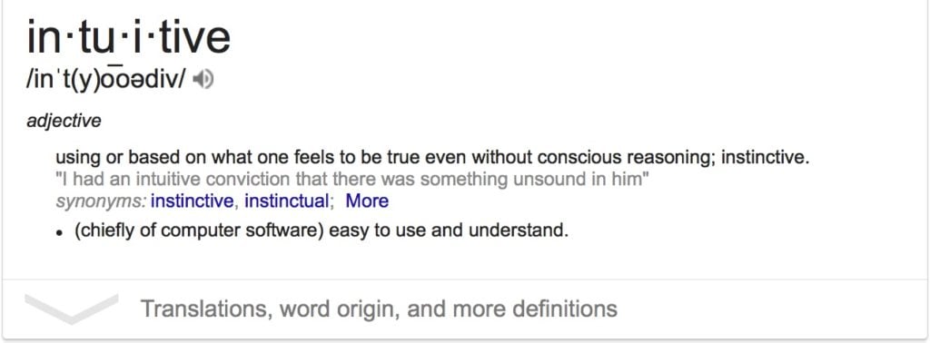 Intuitive Definition