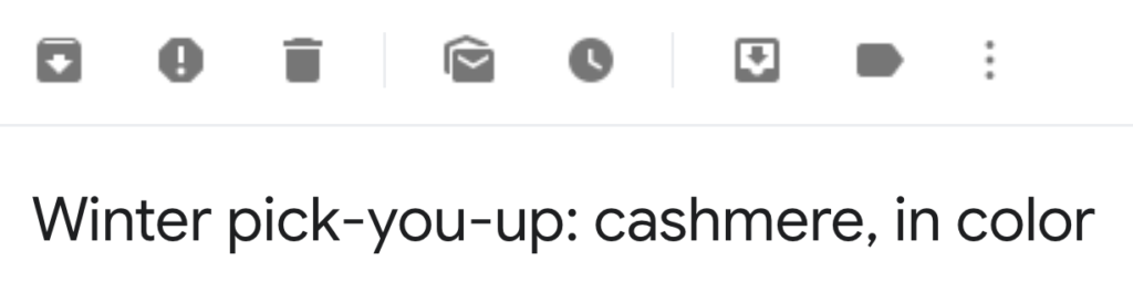 J.Crew Subject Line