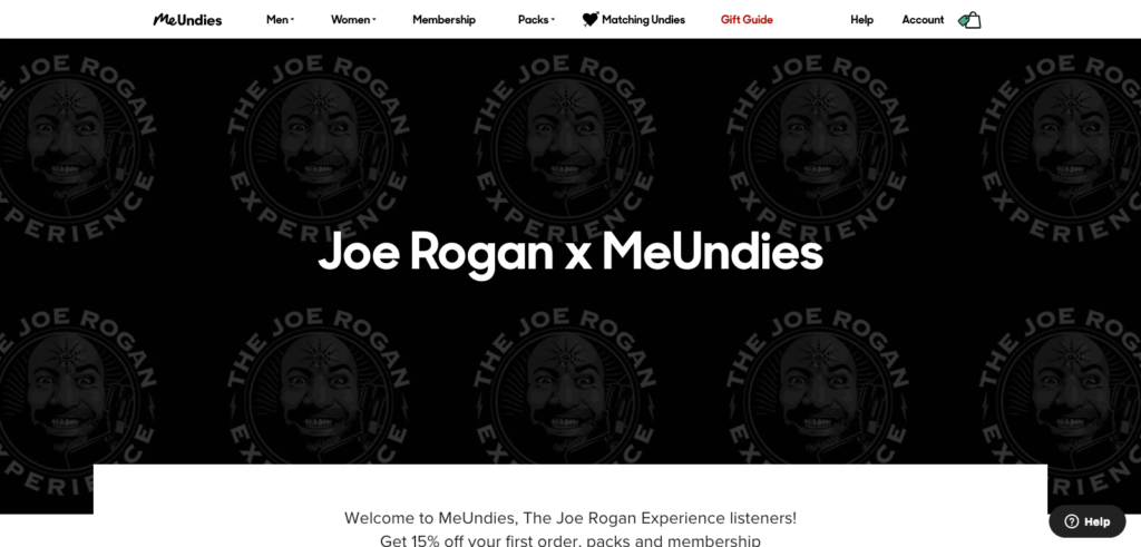 Joe Rogan X MeUndies