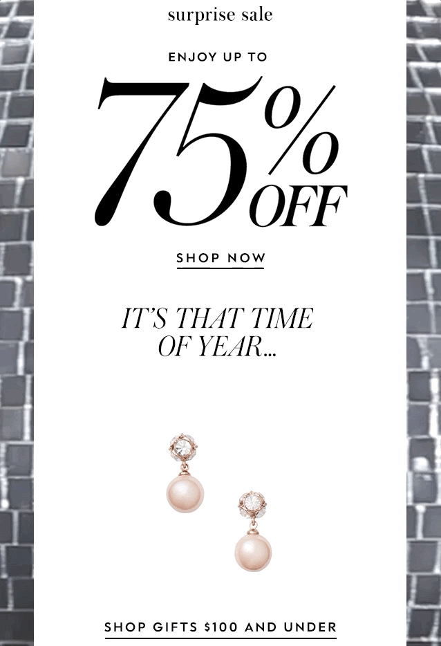 Kate Spade Black Friday Email