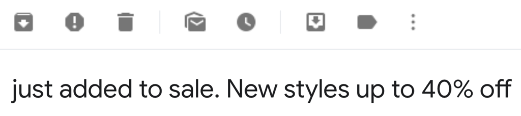 Kate Spade Subject Line