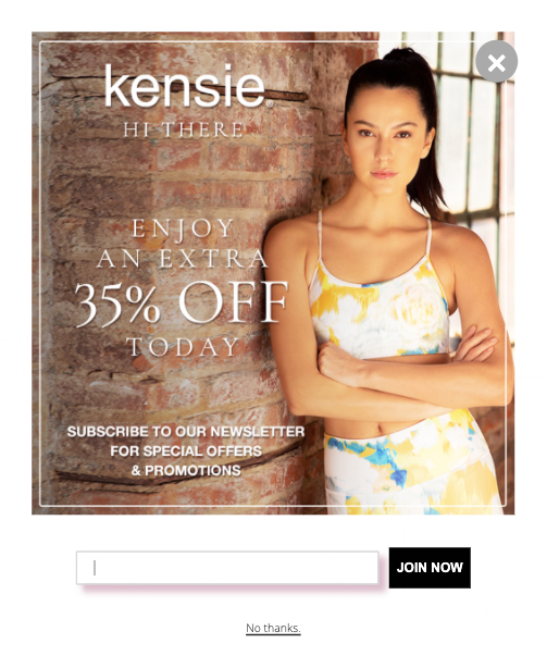 Kensie Email Popup