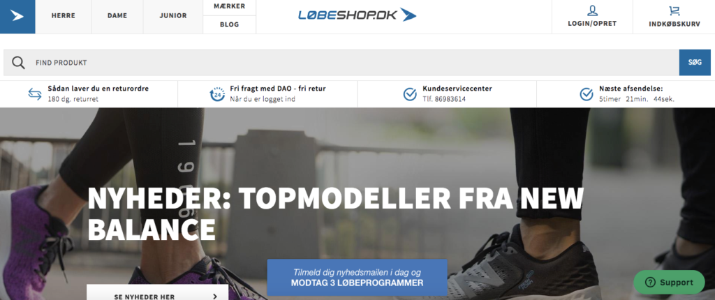 Løbeshop