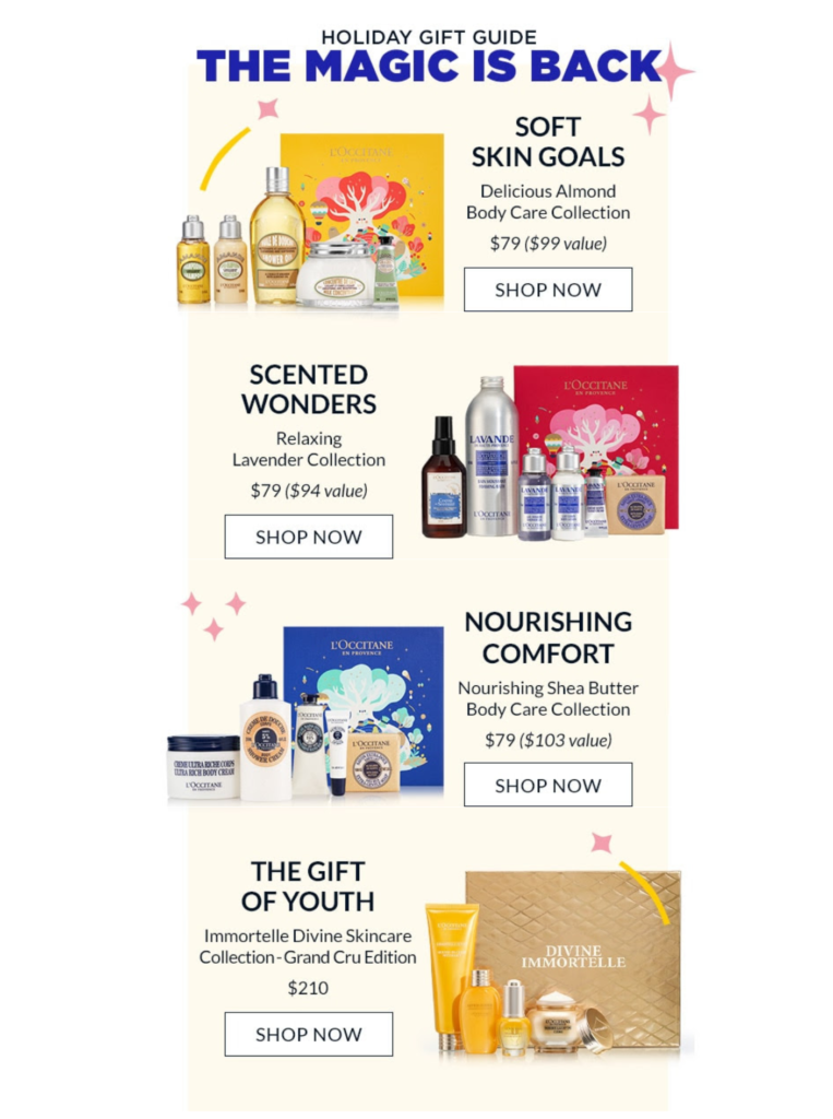 L_Occitane Gift Guide Email