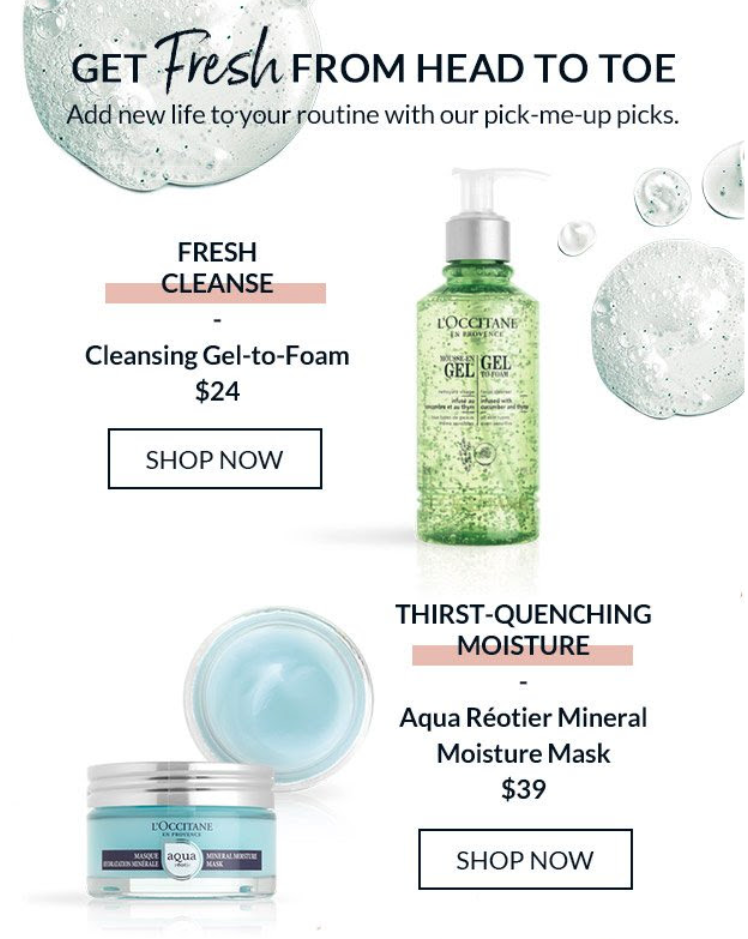 L_Occitane Summer Email 2