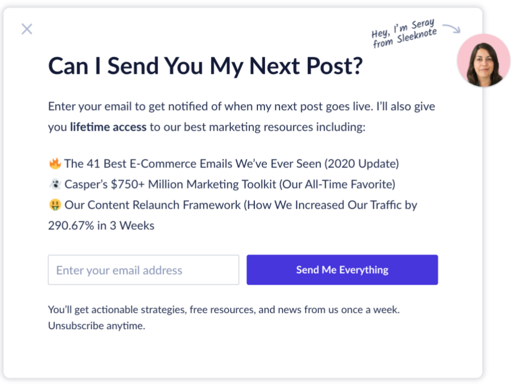 Lead Magnet Popup