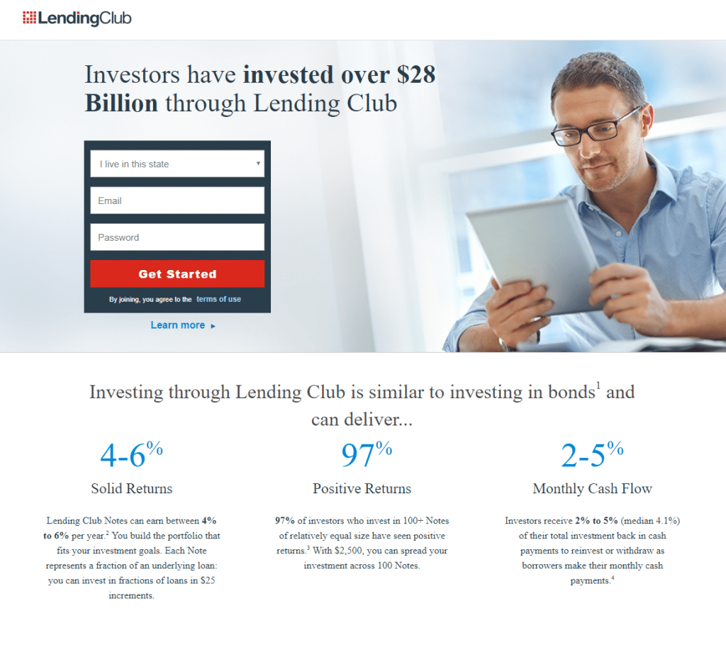 Lending Club Landing Page