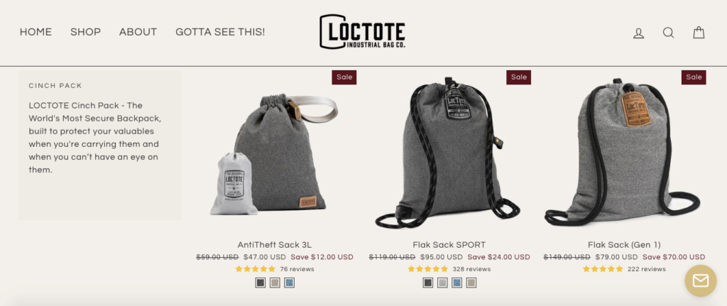 Loctote Product Page