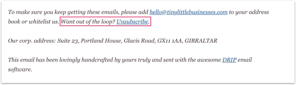 Lucrative Email Marketing Example