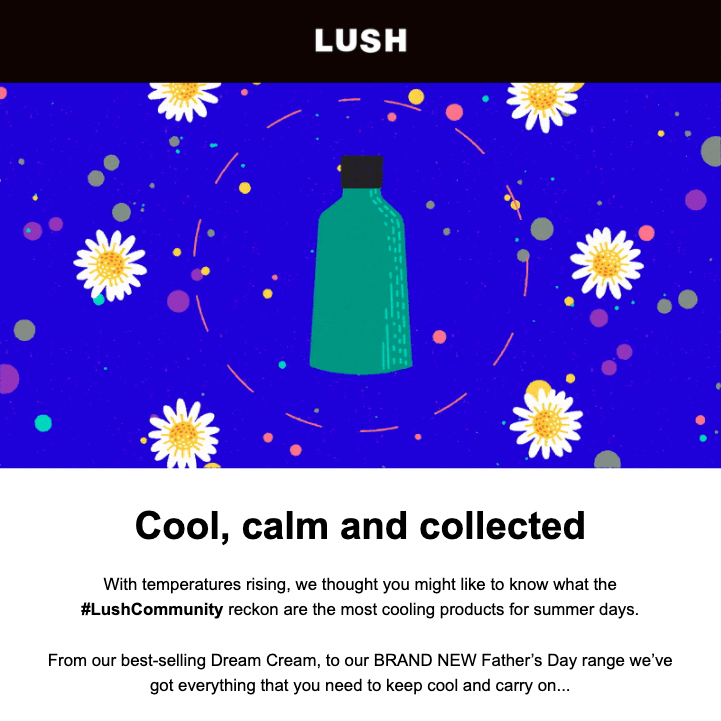 Lush Summer Email