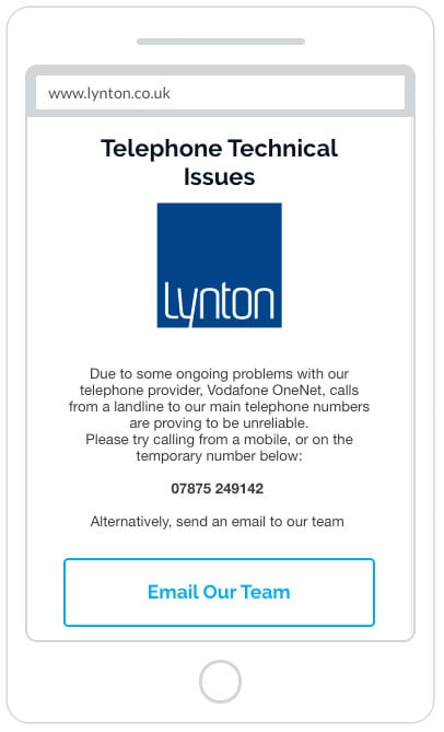 Lynton Telephone Issues