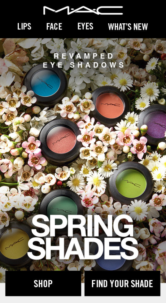 MAC Cosmetics Spring Email