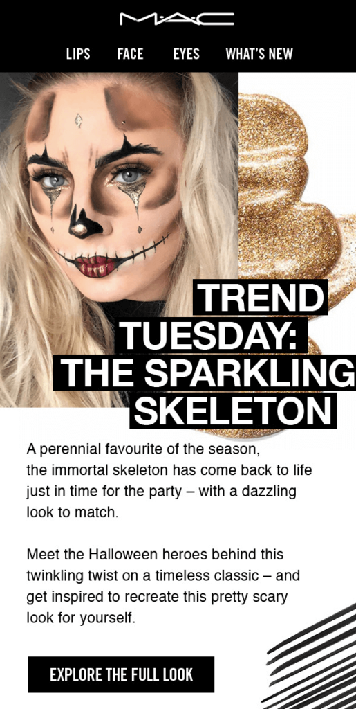 MAC Halloween Email