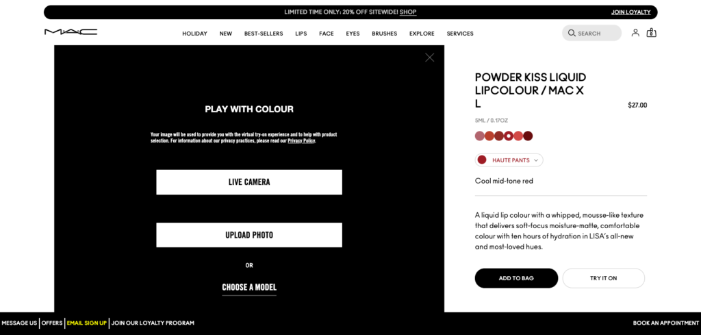 Mac Cosmetics Product Page 2