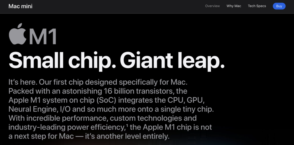 Mac Mini Copywriting