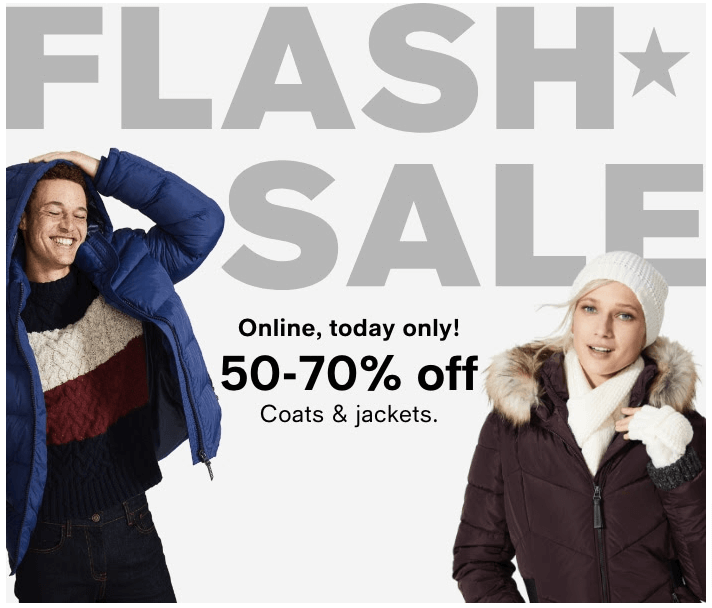 Macy_s Flash Sale Email for Jackets