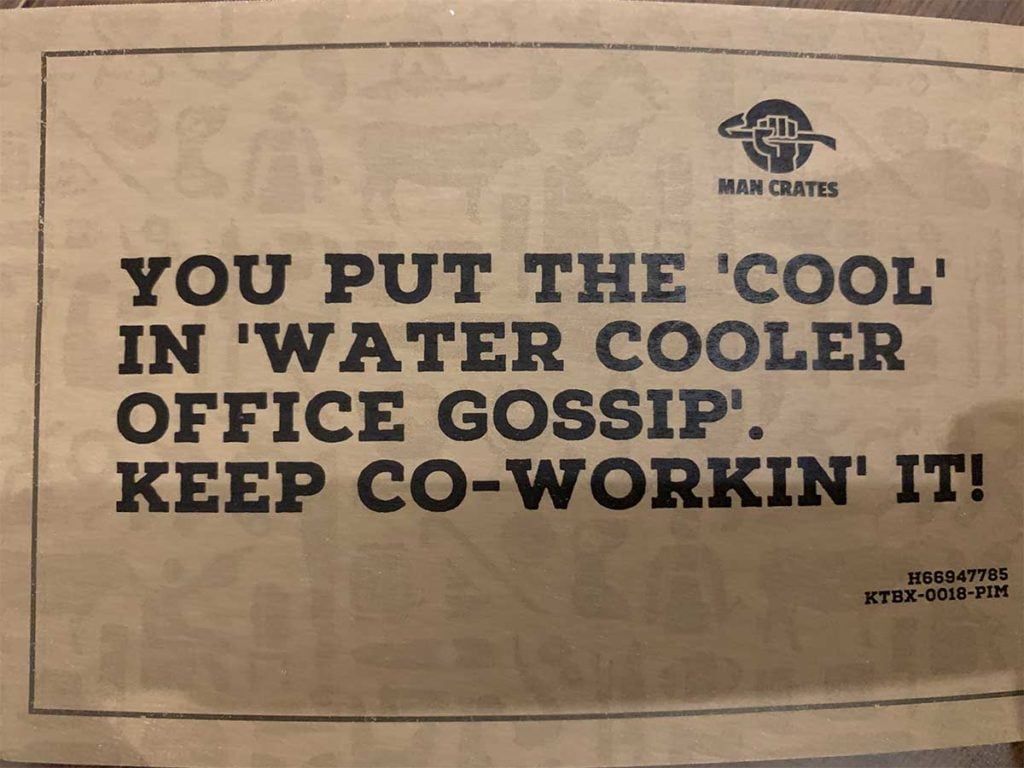 Man Crates Gift Note