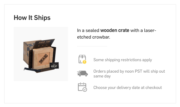 Man Crates How It Ships