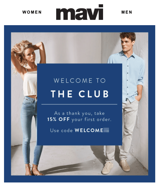 Mavi Welcome Email