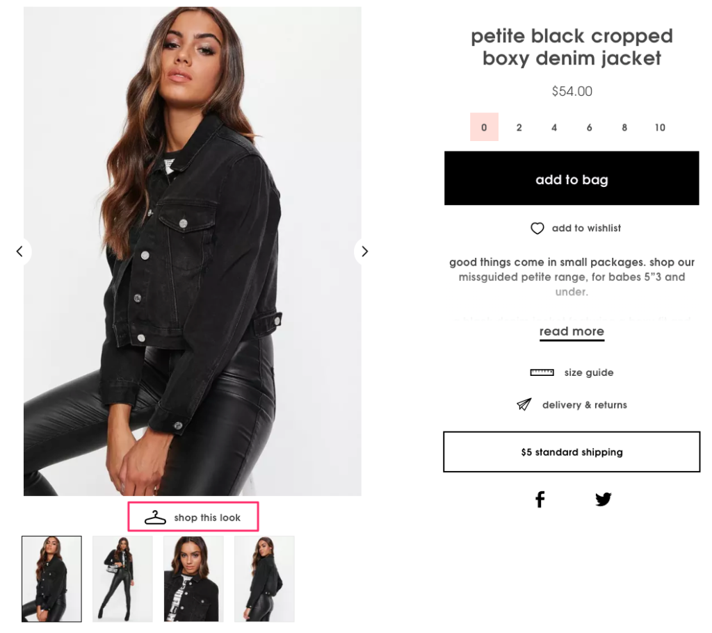 Missguided Product Page