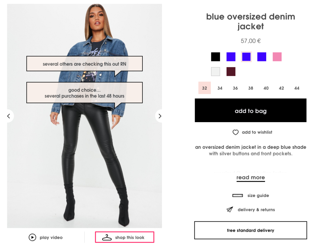 Missguided Product Page