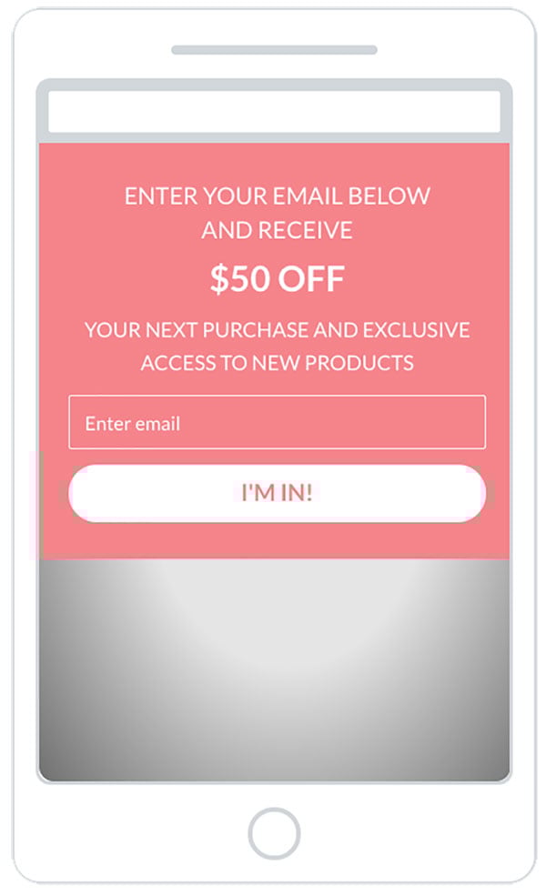 Mobile-Email-Popup