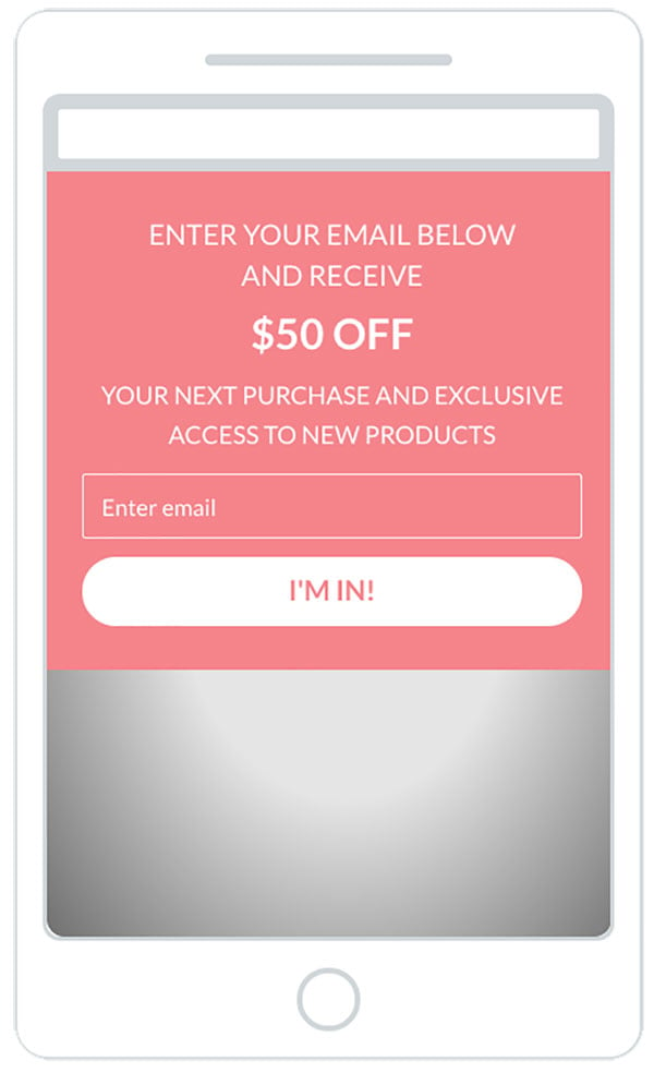 Mobile-Email-Popup