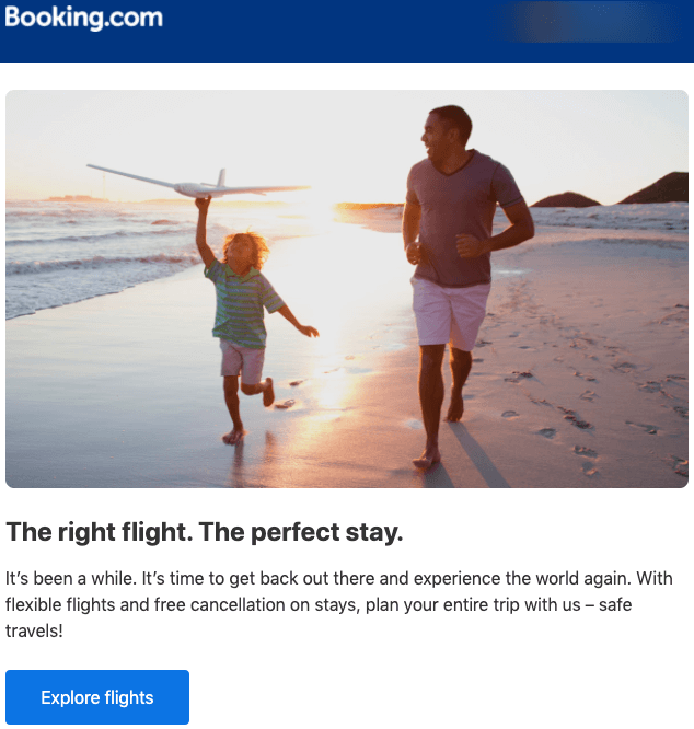 Booking Eats Mobile-Friendly Email Example 2