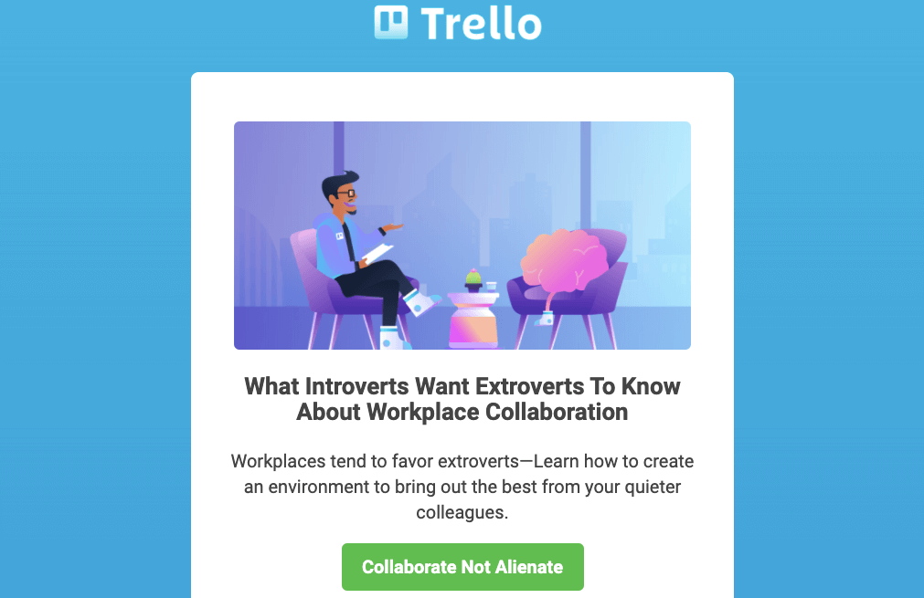 Trello Mobile-Friendly Email Example 2