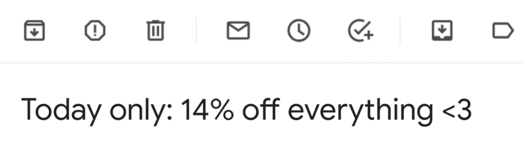 Monki Valentine_s Day Email Subject Line
