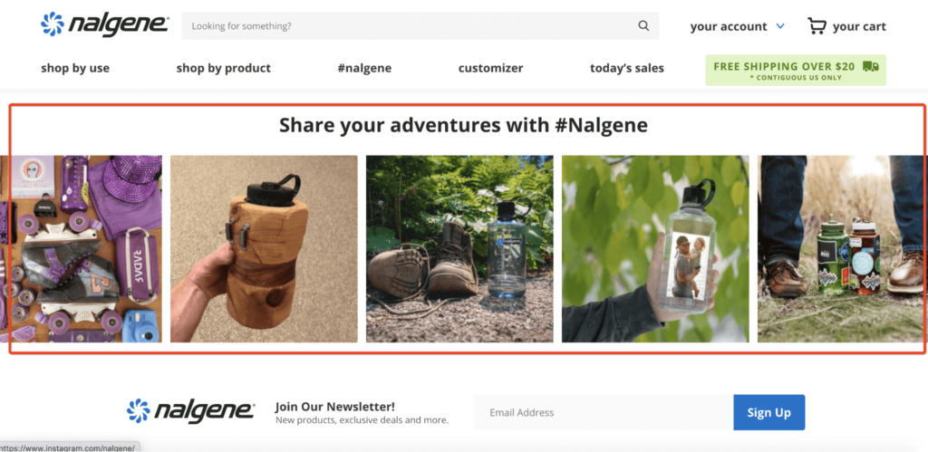 Nalgene User Generated Content