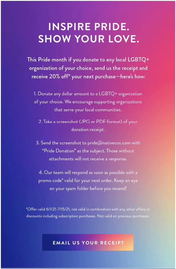 Native Pride Month Email