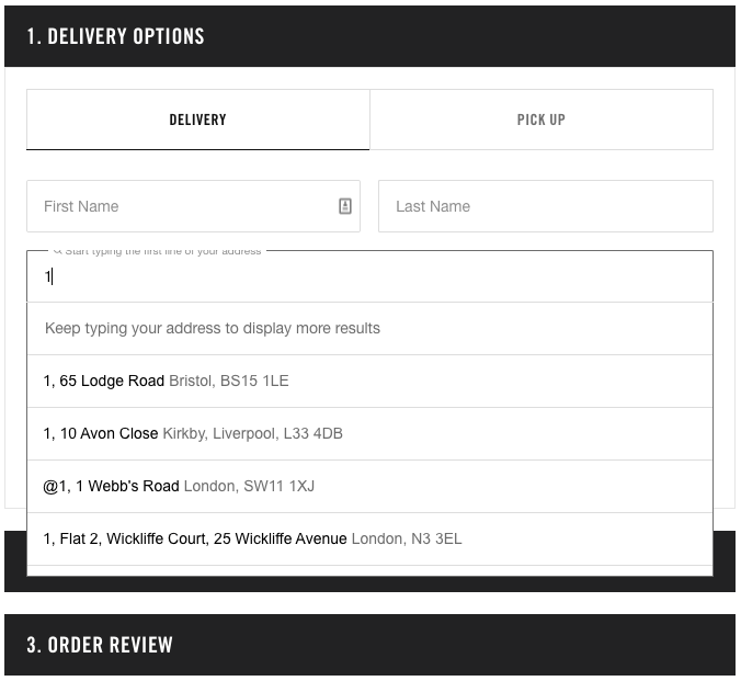 Nike Delivery Address