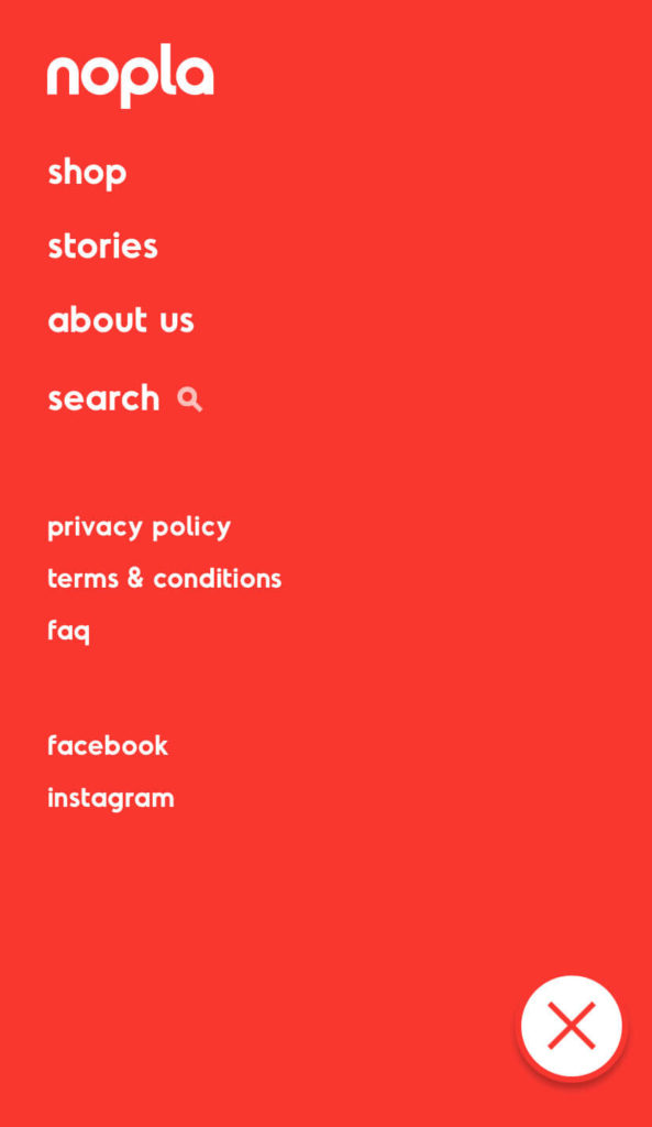 Nopla Mobile Navigation