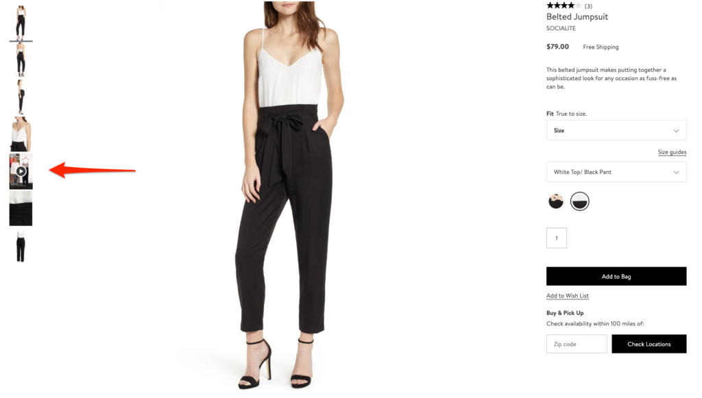 Nordstrom Product Page