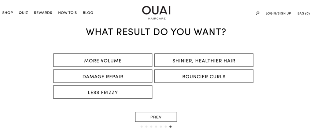 OUAI Lead Generation Quiz