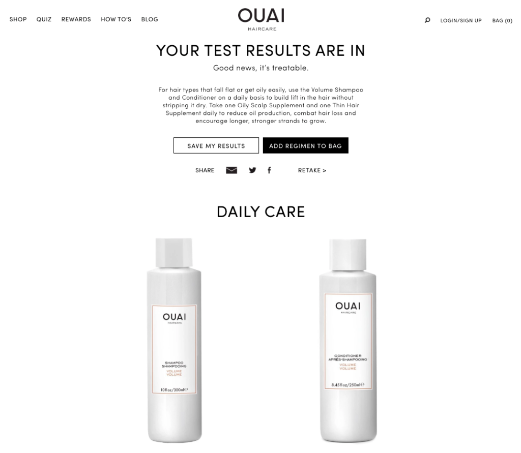 OUAI Lead Generation Quiz 2