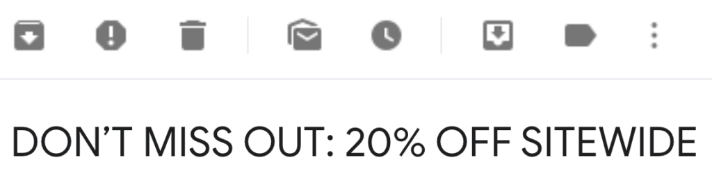 OUAI Subject Line