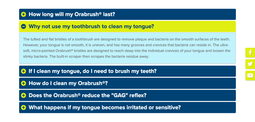 Orabrush FAQ