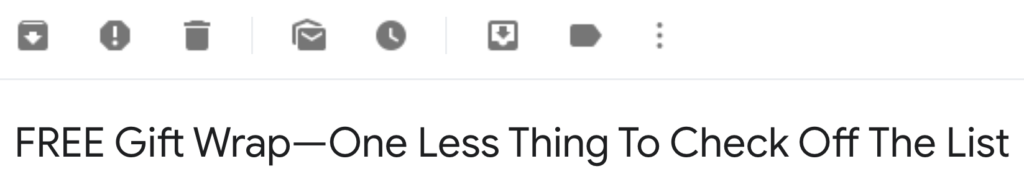 Origins Subject Line