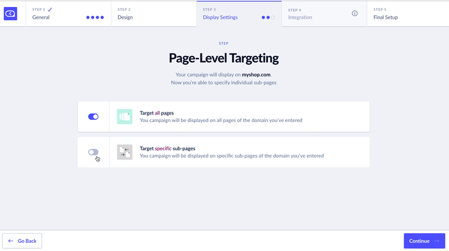 Page Level Targeting