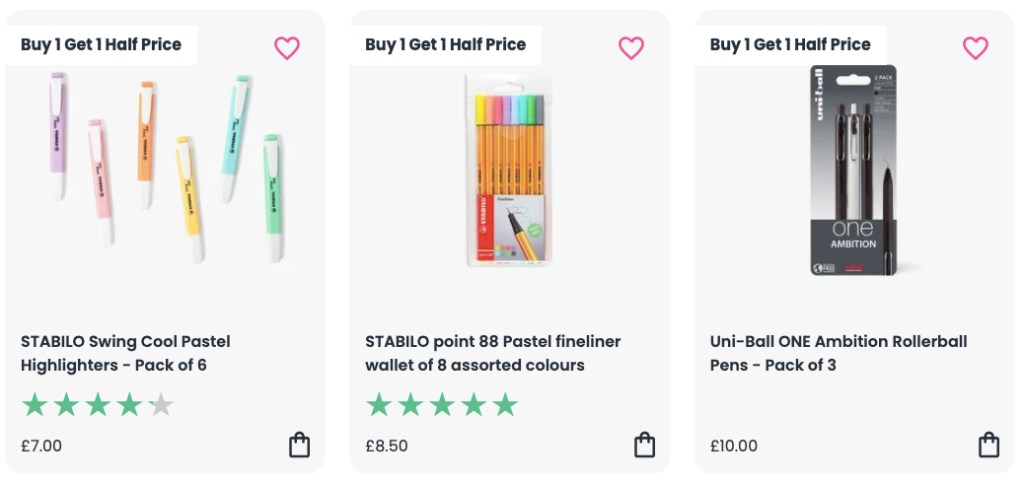 Paperchase Product Bundling