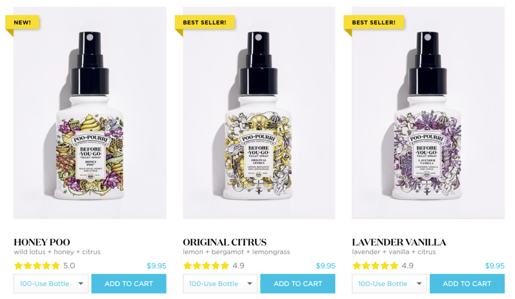 Poo Pourri Add to Cart Button